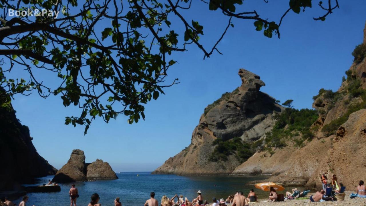 Les Alouettes Studio Avec Terrasse, Garage Et Piscine La Ciotat Exterior foto